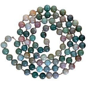 Indian Agate Bead Necklace